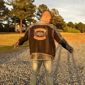 IF YOU WANNA RIDE WITH ME HARLEY DAVIDSON LEATHER JACKET